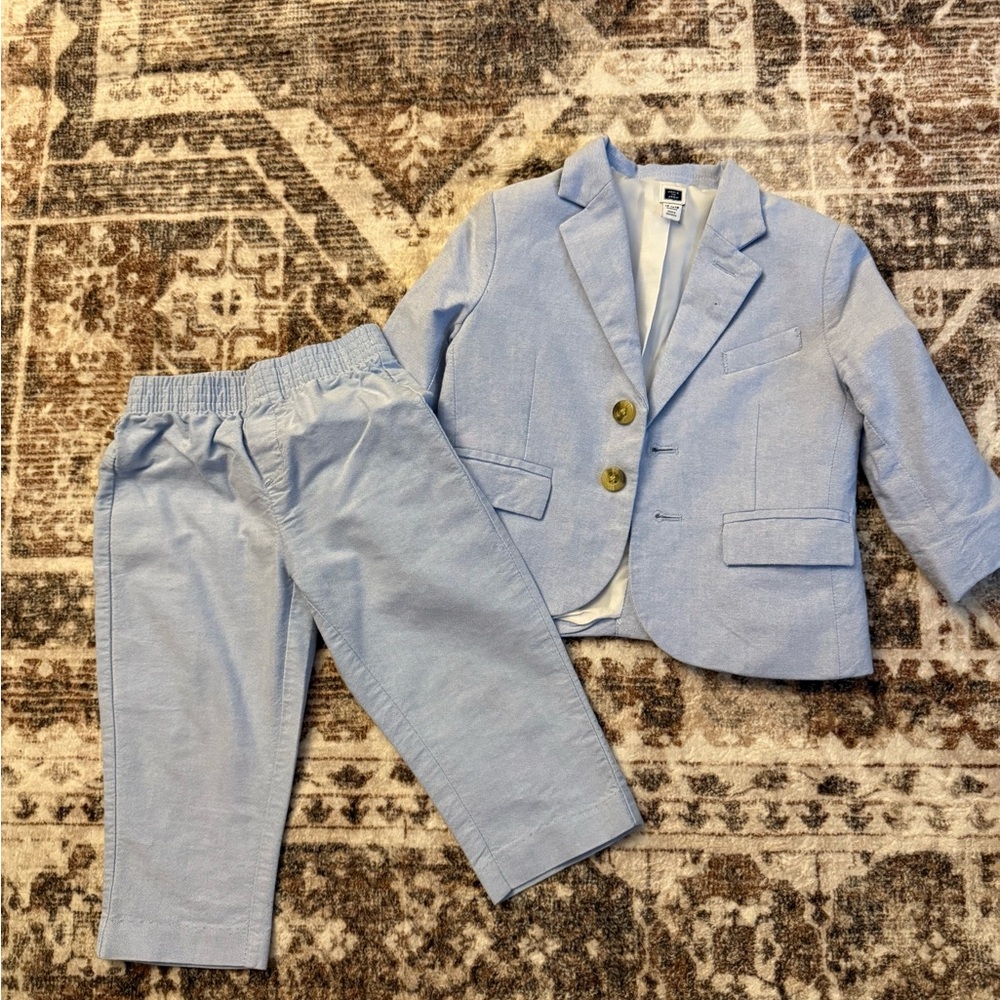 Janie and Jack 12-18 Light Blue Blazer Suit Nautica Pants